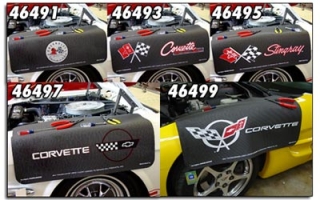 Kotflügelschutzmatte - Fender Cover  Corvette C5 Logo